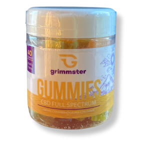 Grimmster Gummies – CBD Full Spectrum 25mg – 40ct – Assorted Flavors